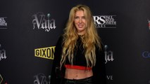 Erin Gavin attends the red carpet premiere of Vaja's music video 