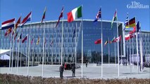 Finland flag raised at Nato HQ as country joins military alliance