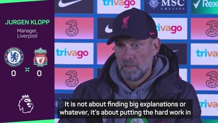 Liverpool's 'hard work' pleases Klopp in Chelsea stalemate