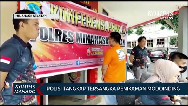 Polisi Tangkap Pelaku Penikaman Di Modoinding, Pelaku : Saat Itu Saya Terdesak Dan Mabuk