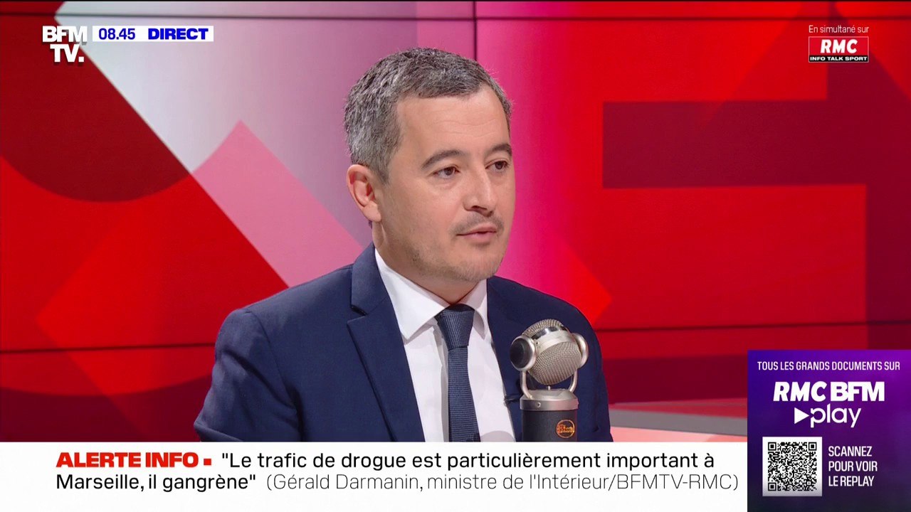 Gérald Darmanin: "Qu'il y ait des policiers qui ne respectent pas la déontologie individuellement, ça existe et il faut les sanctionner, mais je ne mets pas à l'équivalent des gens qui jettent des cocktails Molotov"