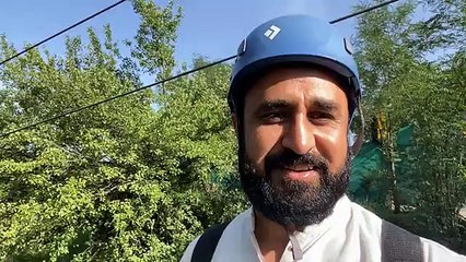 Cable car dangroius zip line of pakistan
