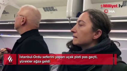 Uçakta korku dolu anlar