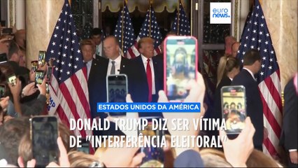 Donald Trump diz estar inocente e ser vítima de "interferência eleitoral"