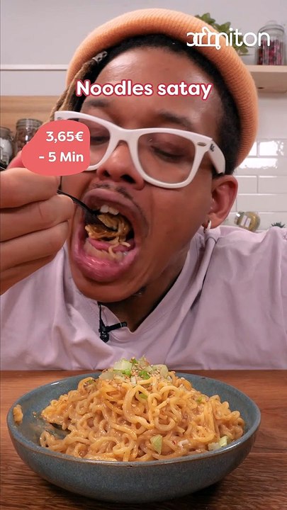 Nouilles à la sauce satay (beurre de cacahuètes)