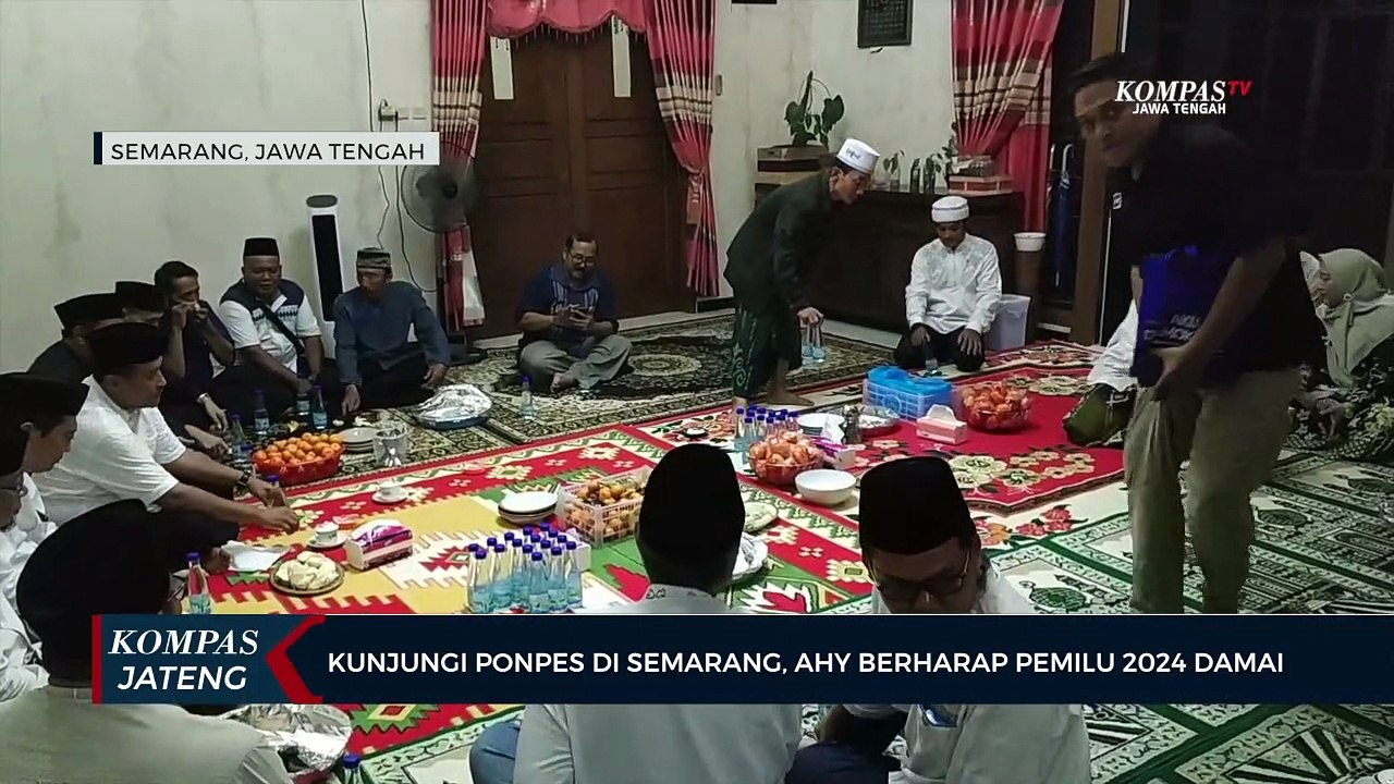 Kunjungi Ponpes di Semarang, AHY Berharap Pemilu 2024 Damai