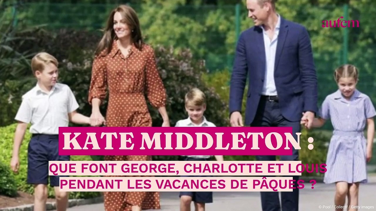 Kate Middleton : que font George, Charlotte et Louis pendant les vacances de Pâques ?