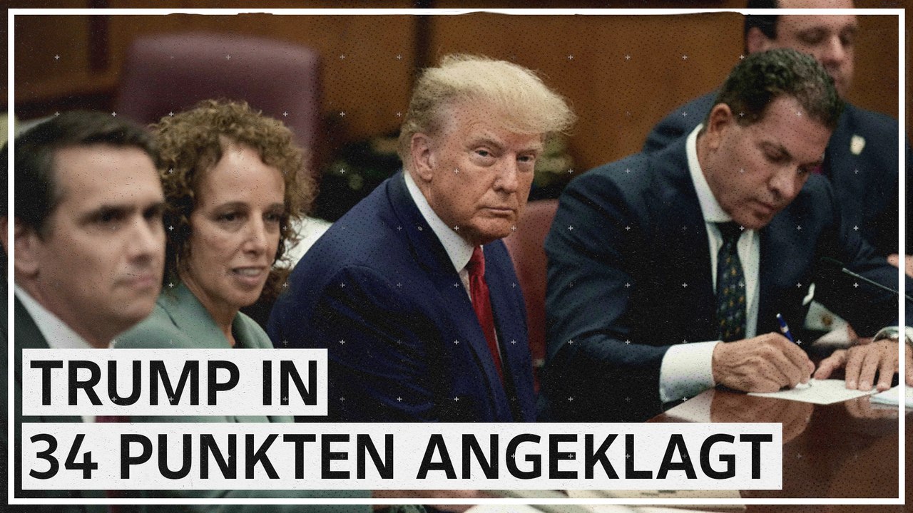 Trump in Schweigegeldaffäre in 34 Punkten angeklagt