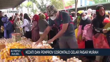 Download Video: Kejati Dan Pemprov Gorontalo Gelar Pasar Murah Warga Berdesakan Membeli Minyak Goreng