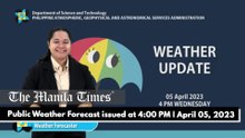 Public Weather Forecast issued at 4:00 PM | April 05, 2023