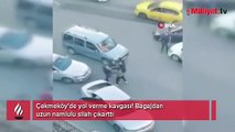 Çekmeköy’de yol verme kavgası! Bagajdan uzun namlulu silah çıkarttı