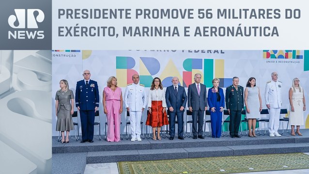 Lula recebe militares promovidos das Forças Armadas