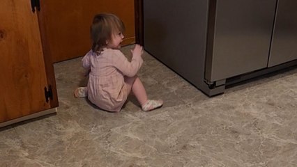 Slippery socks + squeaky clean floor + an urge to run = a recipe for CHAOS!