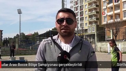 Siirt'te Okullar Arası Bocce Bölge Şampiyonası gerçekleştirildi