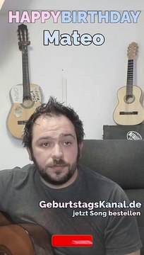 Happy Birthday, Mateo! Geburtstagsgrüße an Mateo