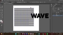 Wave Text Effect in Adobe Illustrator | Make with Mesh & Transform | Graphic design