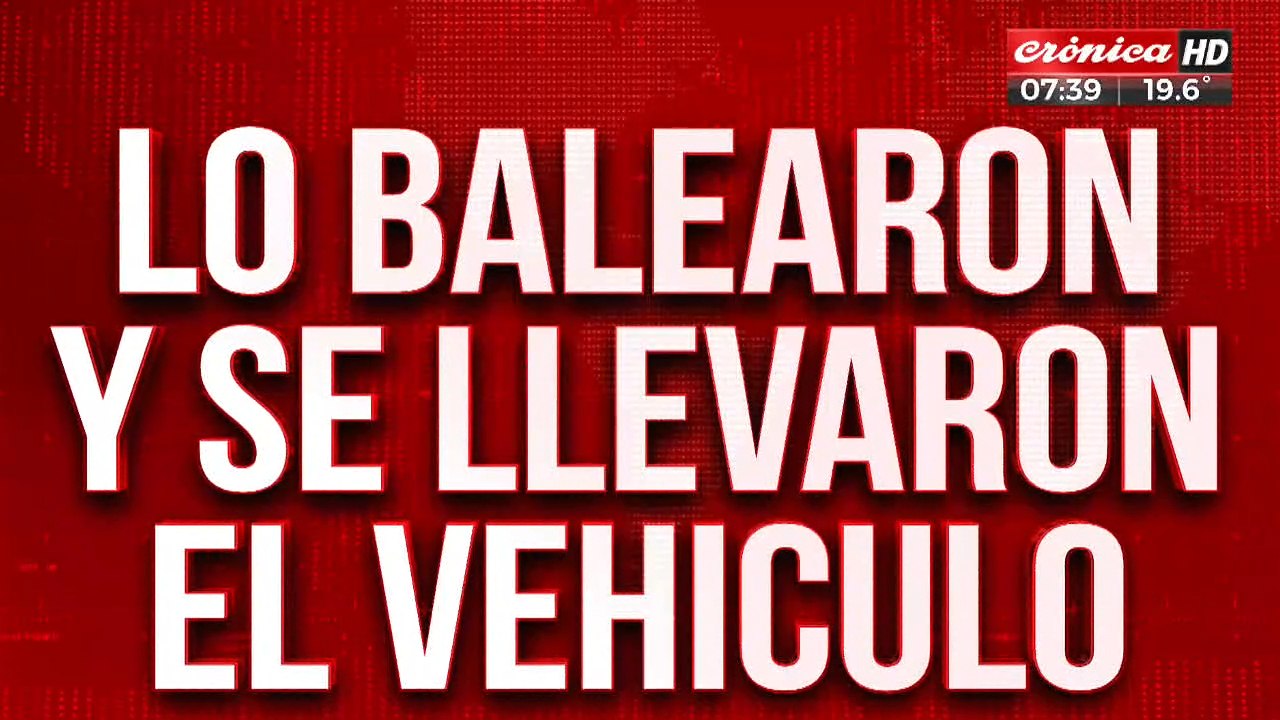 Inseguridad en La Matanza: lo balearon para robarle la camioneta