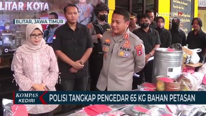 Polisi Tangkap Pengedar 65 Kilogram Bahan Petasan