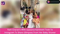 Ram Charan’s Wife Upasana Kamineni Shares Glimpses From Her Baby Showers; Couple Twin In White For The Occasion