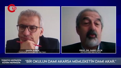 "Bir okulun damı akarsa memleketin damı akar."