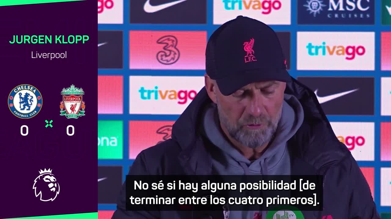 LIVERPOOL | KLOPP: "NO está en NUESTRAS MANOS acabar entre los 4 PRIMEROS"