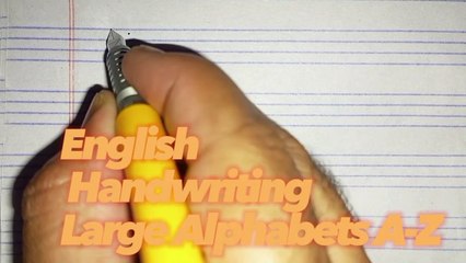 Capital Cursive Handwriting |Capital English Alphabets for Kid