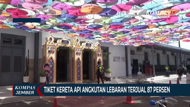 Tiket Kereta Api untuk Angkutan Lebaran di Jember Terjual 87 Persen