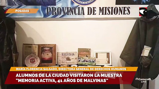 Alumnos de Posadas visitaron la muestra Memoria Activa, 41 años de Malvinas en el Museo Braulio Areco