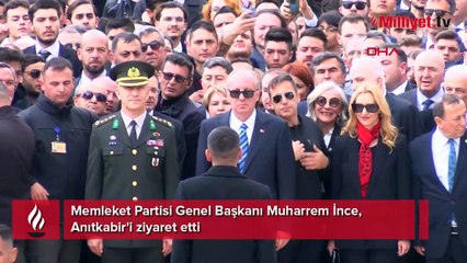 Muharrem İnce'den Anıtkabir'e ziyaret