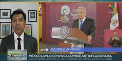 Presidente de México propone una alianza regional contra la inflación