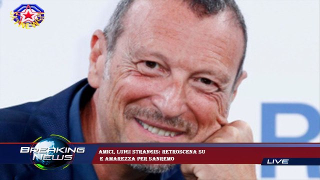 Amici, Luigi Strangis: retroscena su e amarezza per Sanremo