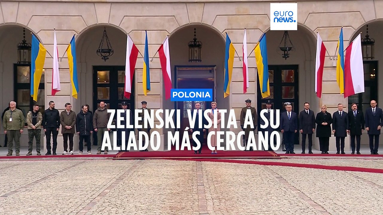 Volodímir Zelenski visita Polonia, su aliado más cercano