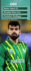 T20 Squads Against New Zealand Series l Pakistan Full Squads Against New Zealand ODI Series