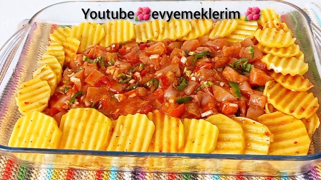 RENGARENK FIRINDA SEBZELİ TAVUK