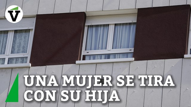 Una mujer se tira desde un quinto piso con su hija de 7 años en brazos en Avilés