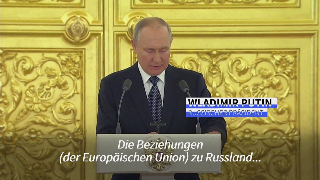 Putin: EU hat „geopolitische Konfrontation“ eingeleitet