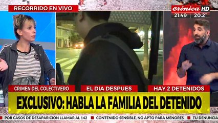 Habló la familia del detenido por el asesinato del colectivero