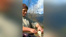 Mountain Hermits Making Delicious Cookies for Tea! Relaxing ASMR Living in Nature