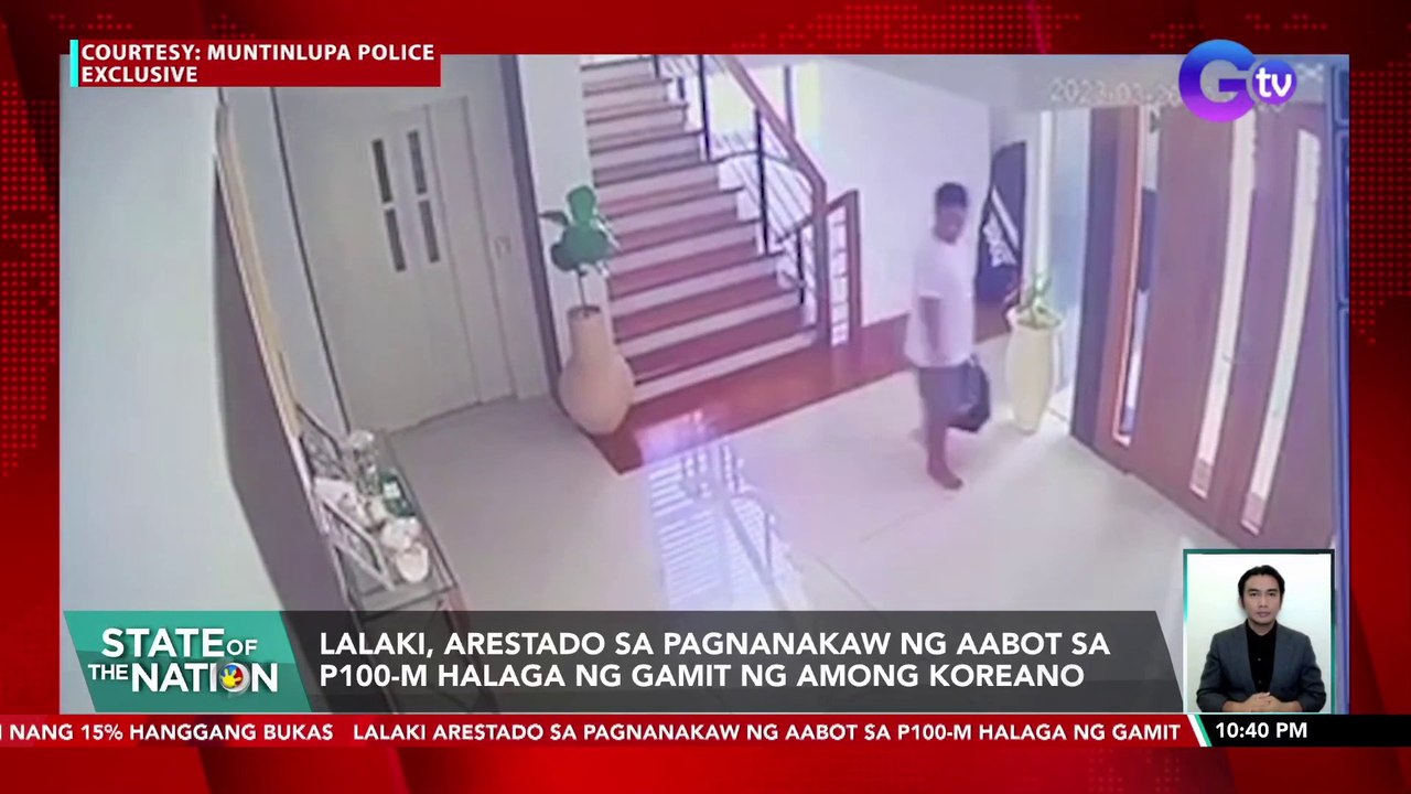 Lalaki, arestado sa pagnanakaw ng aabot sa P100-M halaga ng gamit ng among Koreano | SONA