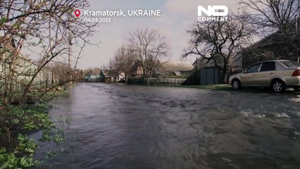 No Comment : une ville ukrainienne inondée après l'effondrement d'un barrage
