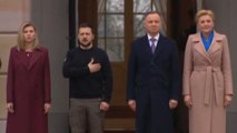 Ucraina, Zelensky in Polonia ricevuto dal presidente Andrzej Duda