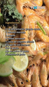 Rosalía está en busca de cómo hacer el aguachile de camarón que probó en México y aquí le traemos la receta al estilo TVNotas