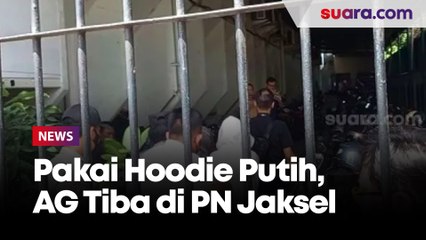 Pakai Hoodie Putih, AG Tiba di PN Jaksel Jelang Sidang Tuntutan Kasus Penganiayaan David Ozora