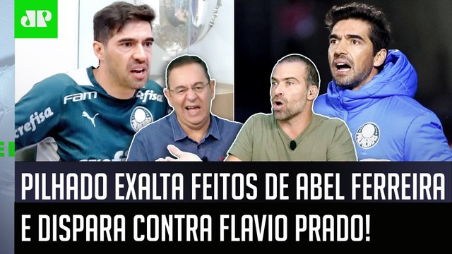 TRETA! O ABEL É FO**! ISSO é pra VOCÊ CALAR A BOCA e... Pilhado DISPARA contra Flavio Prado!