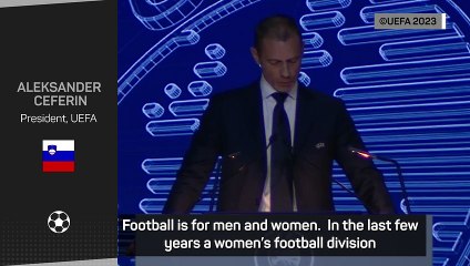 'A revolution is underway in Women's football' - UEFA president Cerefin