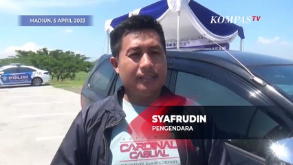 Persiapan Mudik Polisi Lakukan Razia Kecepatan di Ruas Tol Ngawi-Kertosono