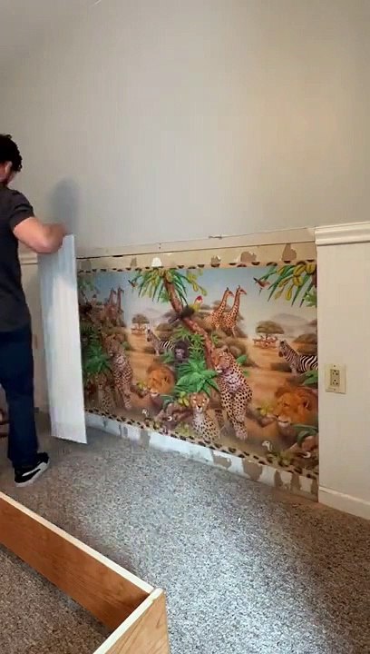 How to Install Murphy Bed - Woodworking Skills  #woodtok #woodworking #asmrsounds