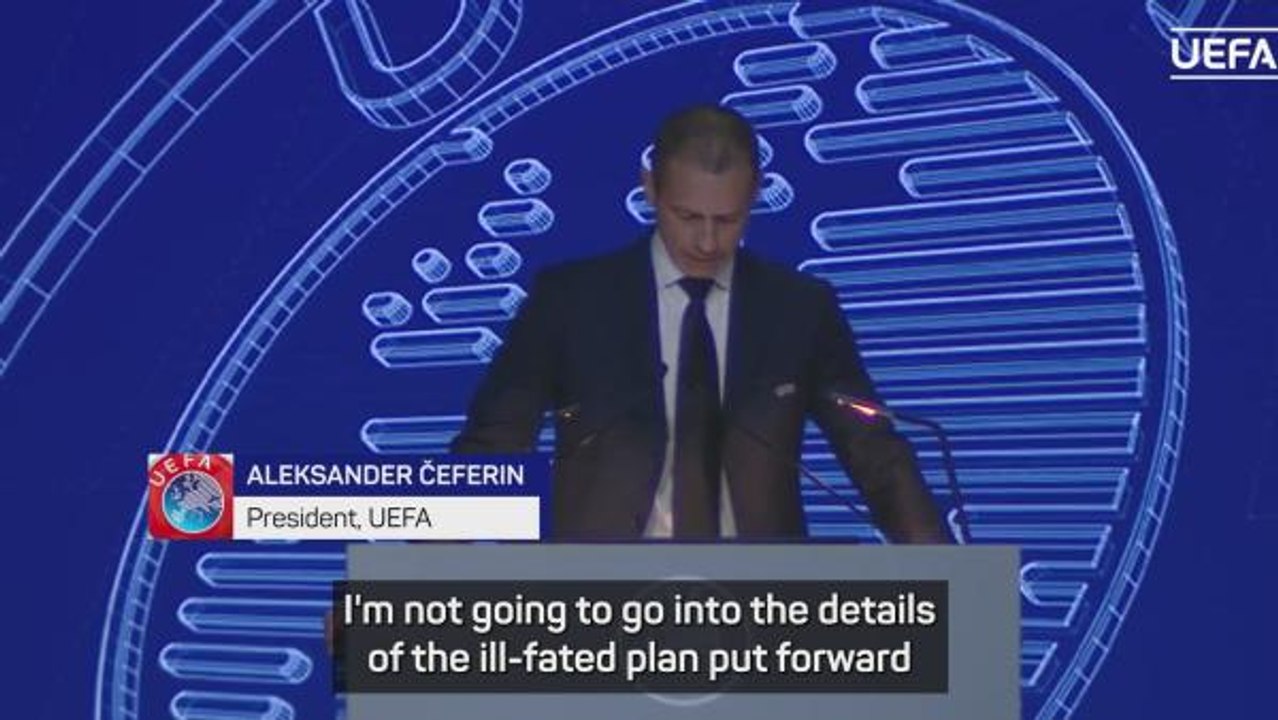 European Super League 'a wolf disguised as a grandmother' - UEFA president