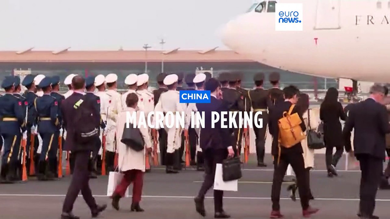 Macron in Peking: Mit Xi über Wirtschaft und Ukraine sprechen