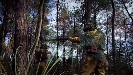 Chinese hunter hits the enemy's back with one arrow！Hunter soldier 51